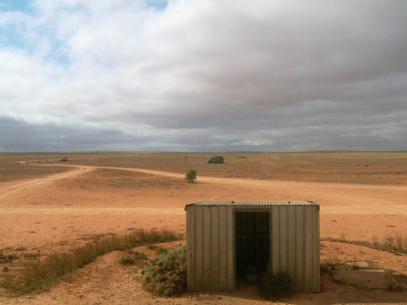 Postal pickup hut