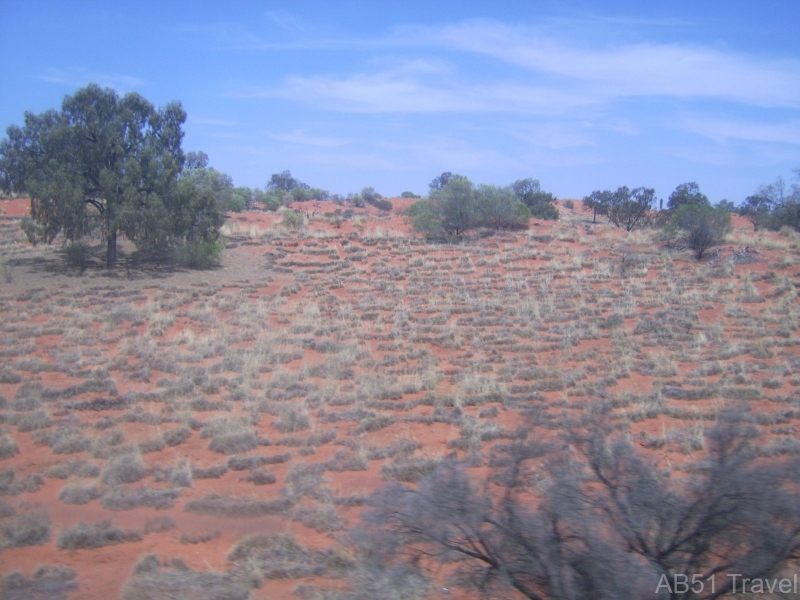 Scrubland seen from The Ghan