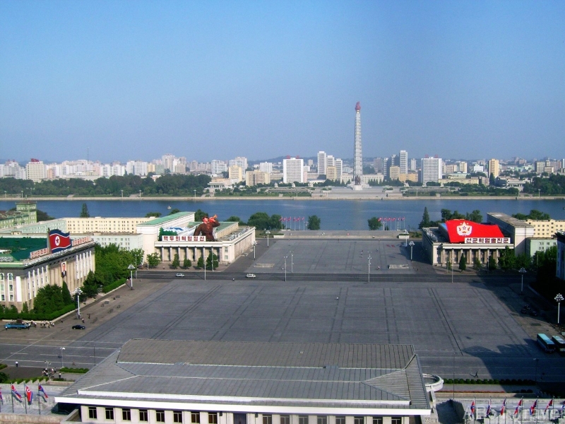 View from Study Centre, Pyongyang