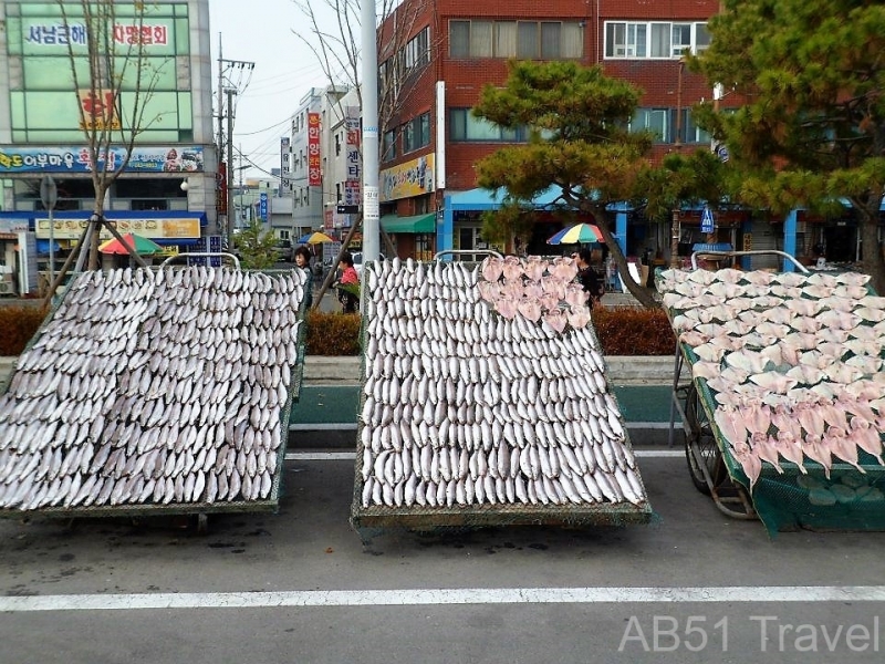 Drying fish